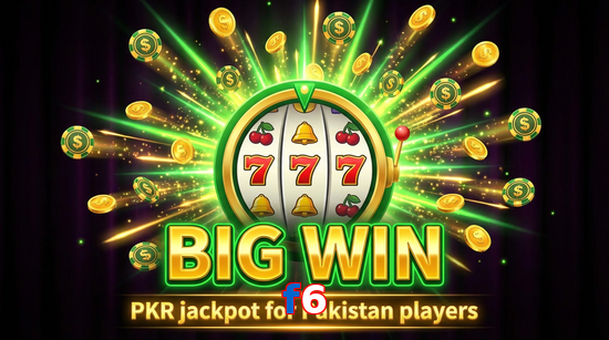 Big win animation on F6 slot game